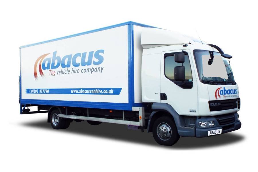 7.5T Box Tail Lift, Sleeper Cab for hire from Abacus Vehicle Hire