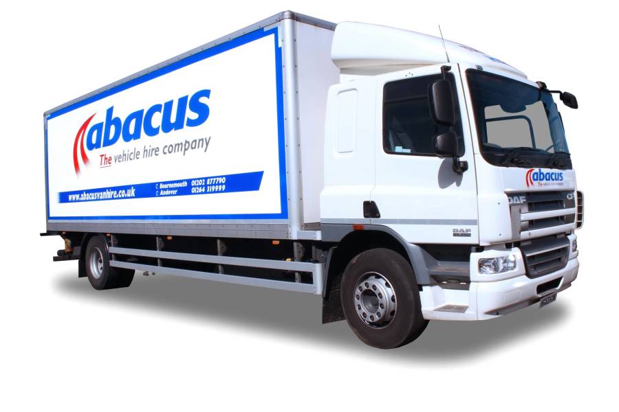 18T Box Tail Lift, Sleeper Cab for hire from Abacus Vehicle Hire