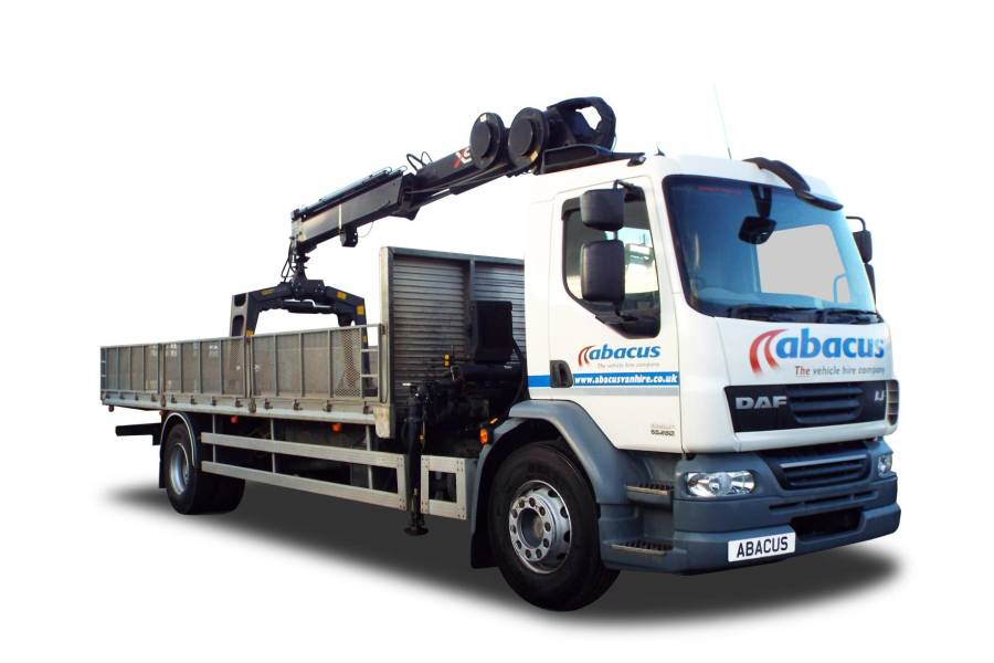 18T HI-AB Brickgrab, Dropside for hire from Abacus Vehicle Hire